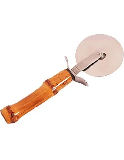Cortador de Pizza com Cabo de Bambu